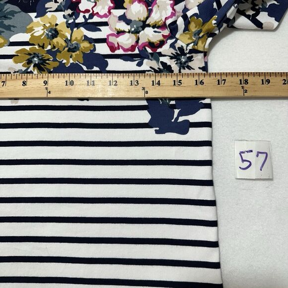 Joules Women's 4 Harbor Print Long Sleeve White Navy Blue Floral T Shirt - Picture 9 of 13